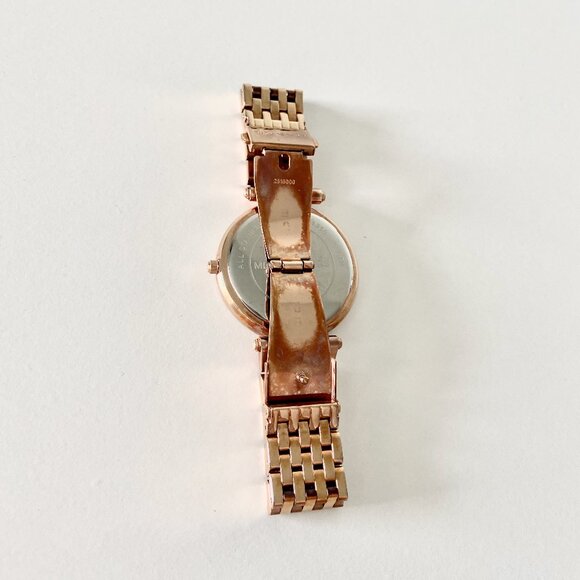 MICHAEL KORS Rose Gold Tone Watch with Pavé Crystals - Picture 5 of 8